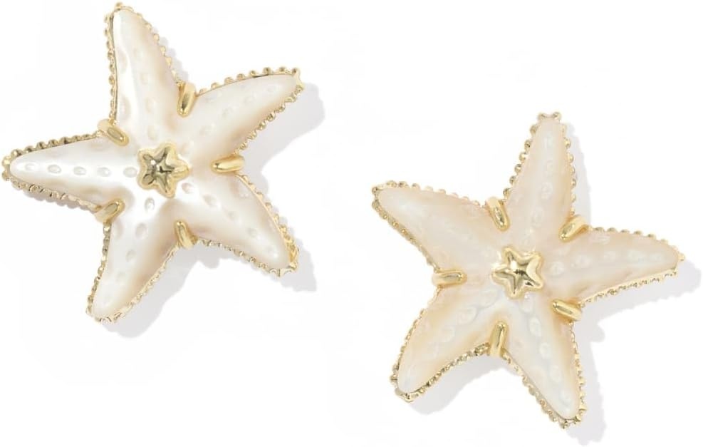 image:imageKendra Scott Parker Starfish Stud Earring Fashion Jewelry for WomenGold Mother of Pearl