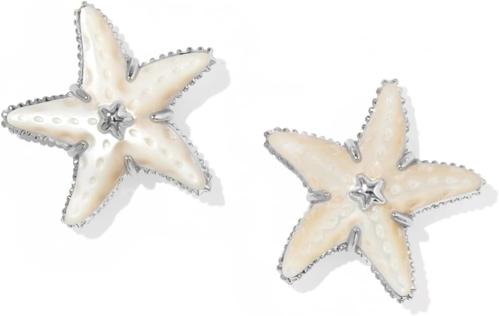 image:imageKendra Scott Parker Starfish Stud Earring Fashion Jewelry for WomenRhodium Mother of Pearl