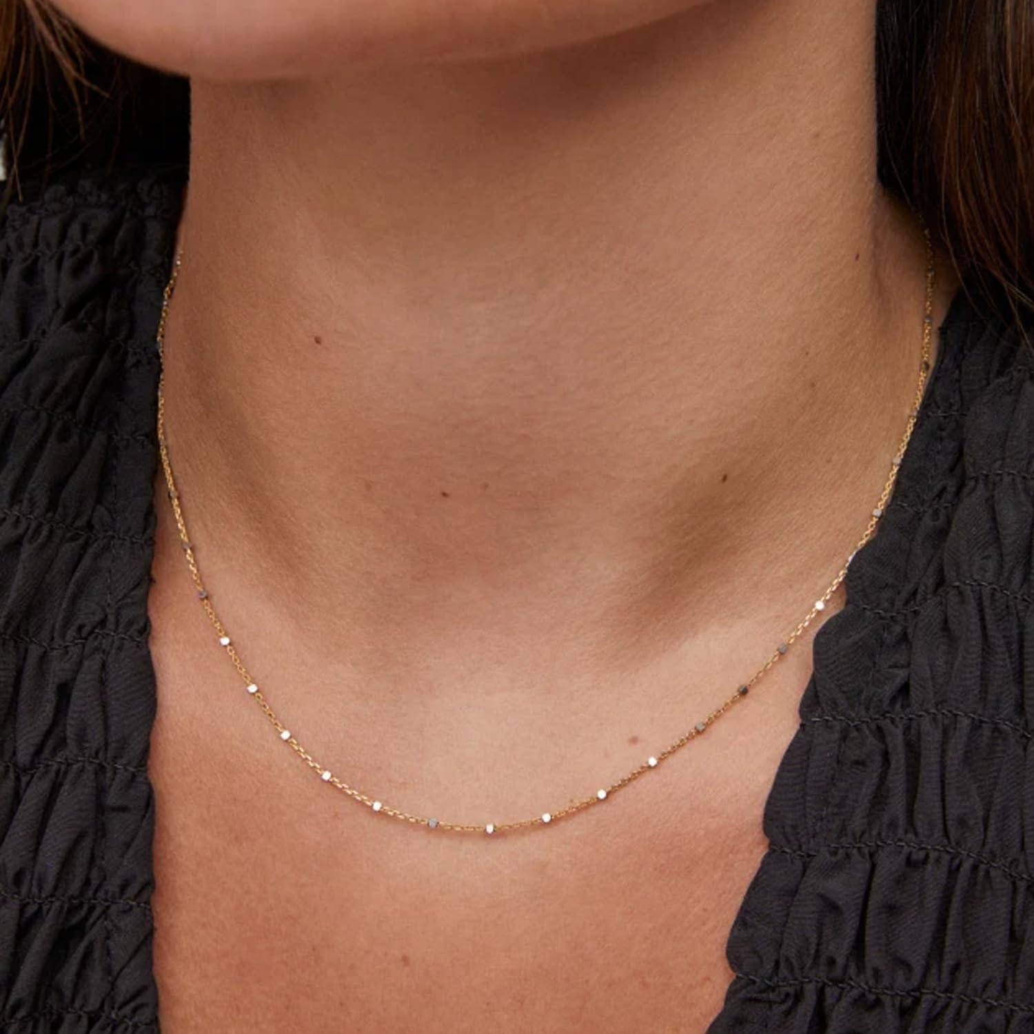 image:imageKendra Scott Single Satellite Chain Necklace18K GOLD VERMEIL