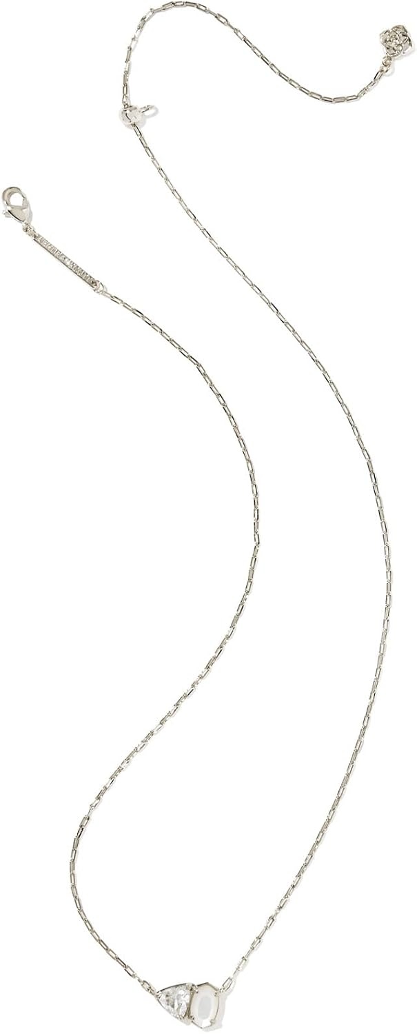 image:imageKendra Scott Tatum Short Pendant Necklace Fashion Jewelry for WomenRHODIUM NEUTRAL MIX