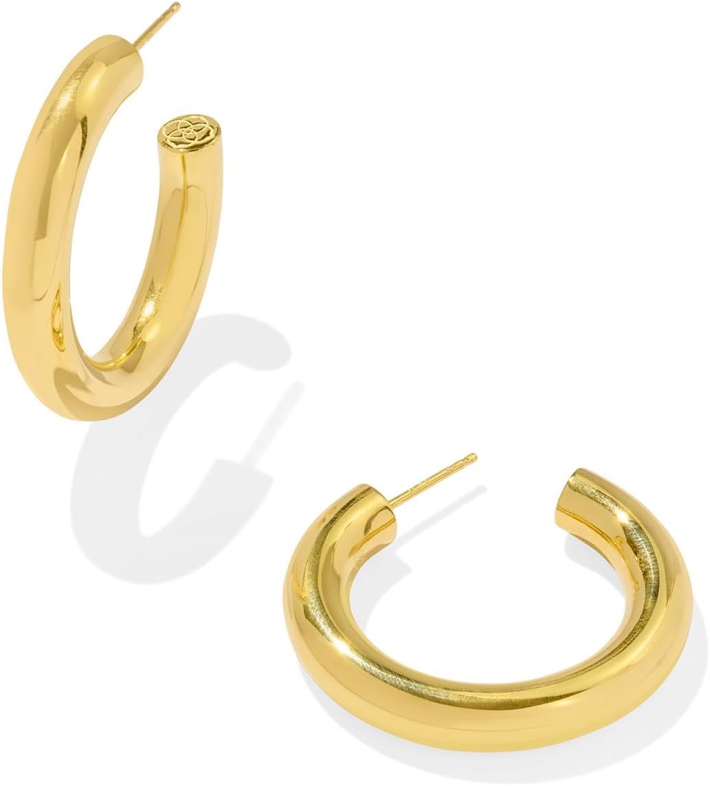 image:imageKendra Scott Tube Hoop Earrings Fine Jewelry for Women18K GOLD VERMEIL
