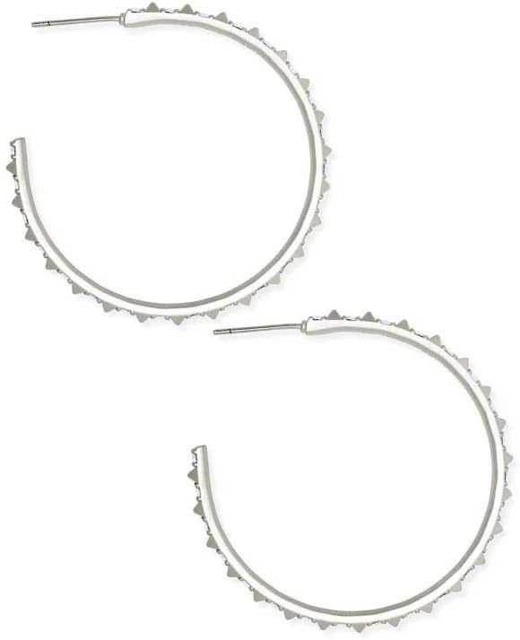 image:imageKendra Scott Veronica Hoop EarringsRHODIUM IRIDESCENT CRYSTAL