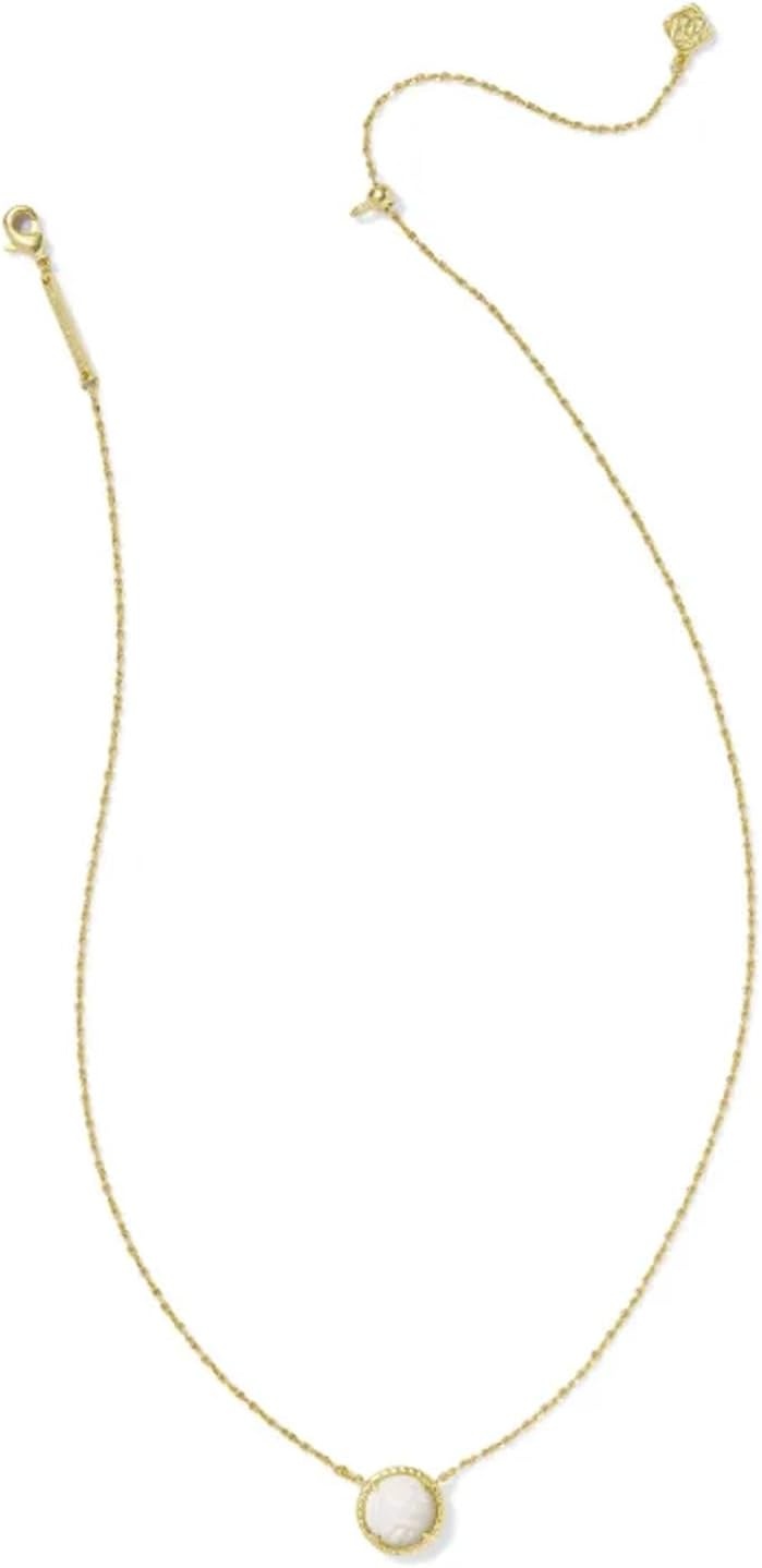 image:imageKendra Scott Volleyball Pendant Necklace Fashion Jewelry for WomenGOLD WHITE MOTHER OF PEARL