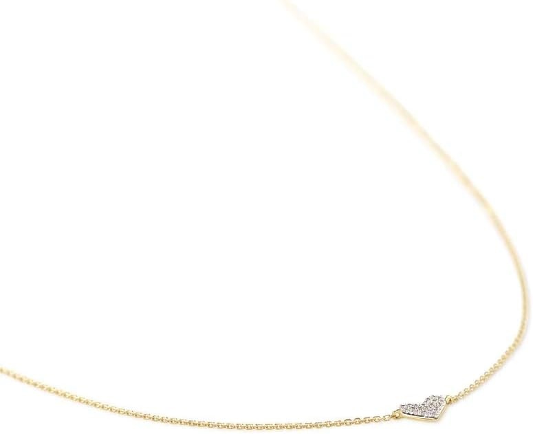 image:imageKendra Scott White Diamond Heart Pendant Necklace in 14k Gold Fine Jewelry for Women14K YELLOW GOLD CRYSTAL CLEAR DIAMOND