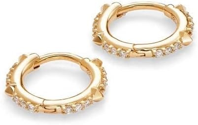 image:imageKendra Scott White Diamond Jett Earrings in 14k Gold Fine Jewelry for Women