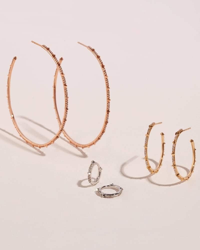 image:imageKendra Scott White Diamond Jett Earrings in 14k Gold Fine Jewelry for Women