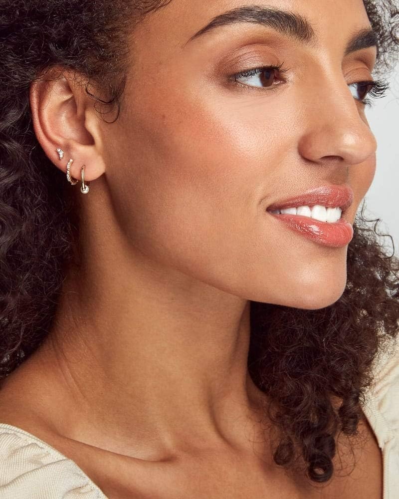 image:imageKendra Scott White Diamond Jett Earrings in 14k Gold Fine Jewelry for Women