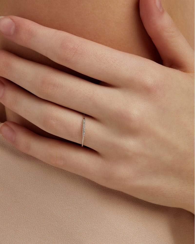 image:imageKendra Scott White Diamond Mila Ring in 14k Gold Fine Jewelry For Women14K YELLOW GOLD CRYSTAL CLEAR DIAMOND