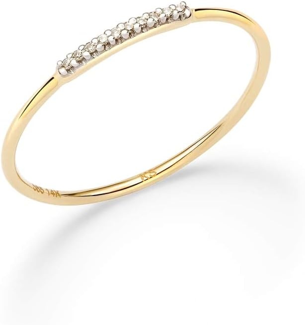 image:imageKendra Scott White Diamond Mila Ring in 14k Gold Fine Jewelry For Women14K YELLOW GOLD CRYSTAL CLEAR DIAMOND