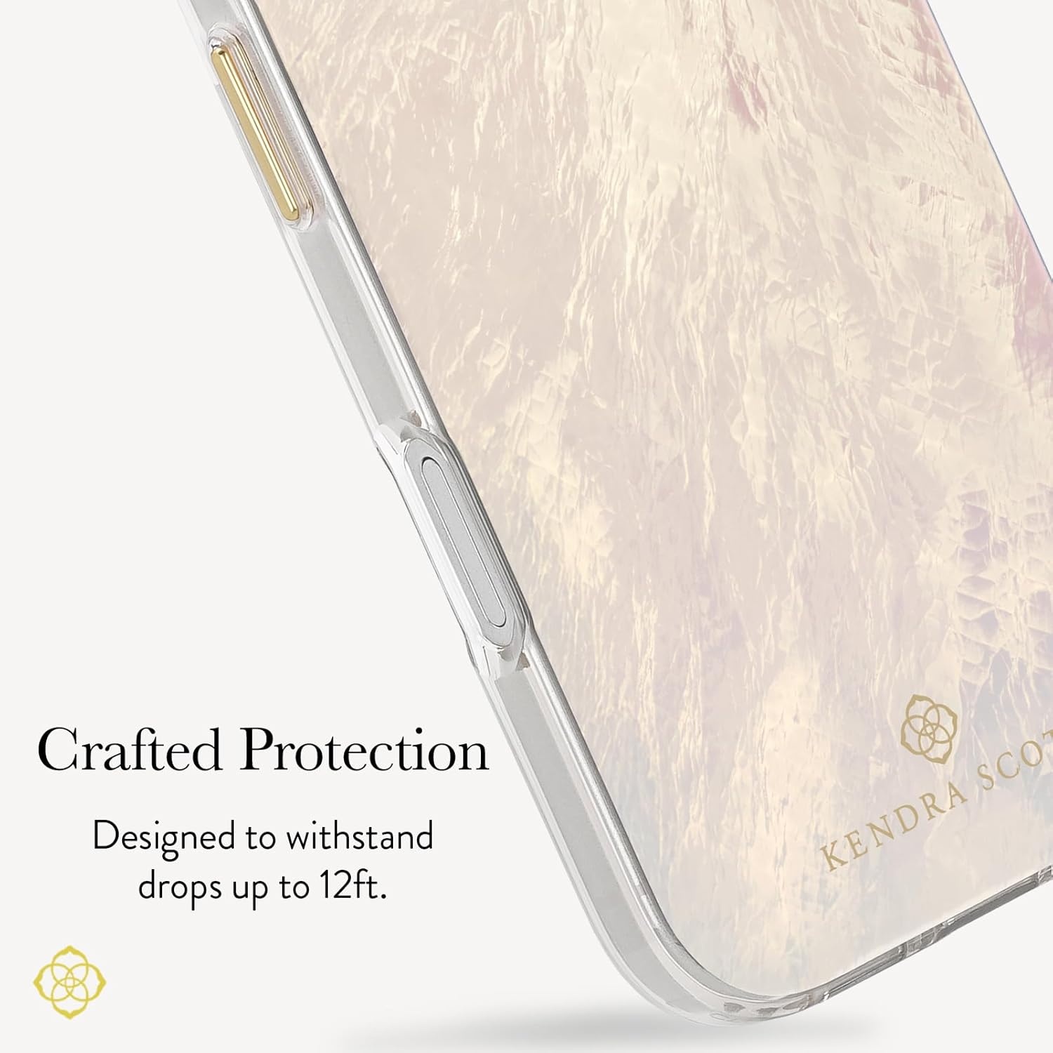 image:imageKendra Scott iPhone 17 Case Compatible with MagSafe Designer Phone Case Cream Pearl
