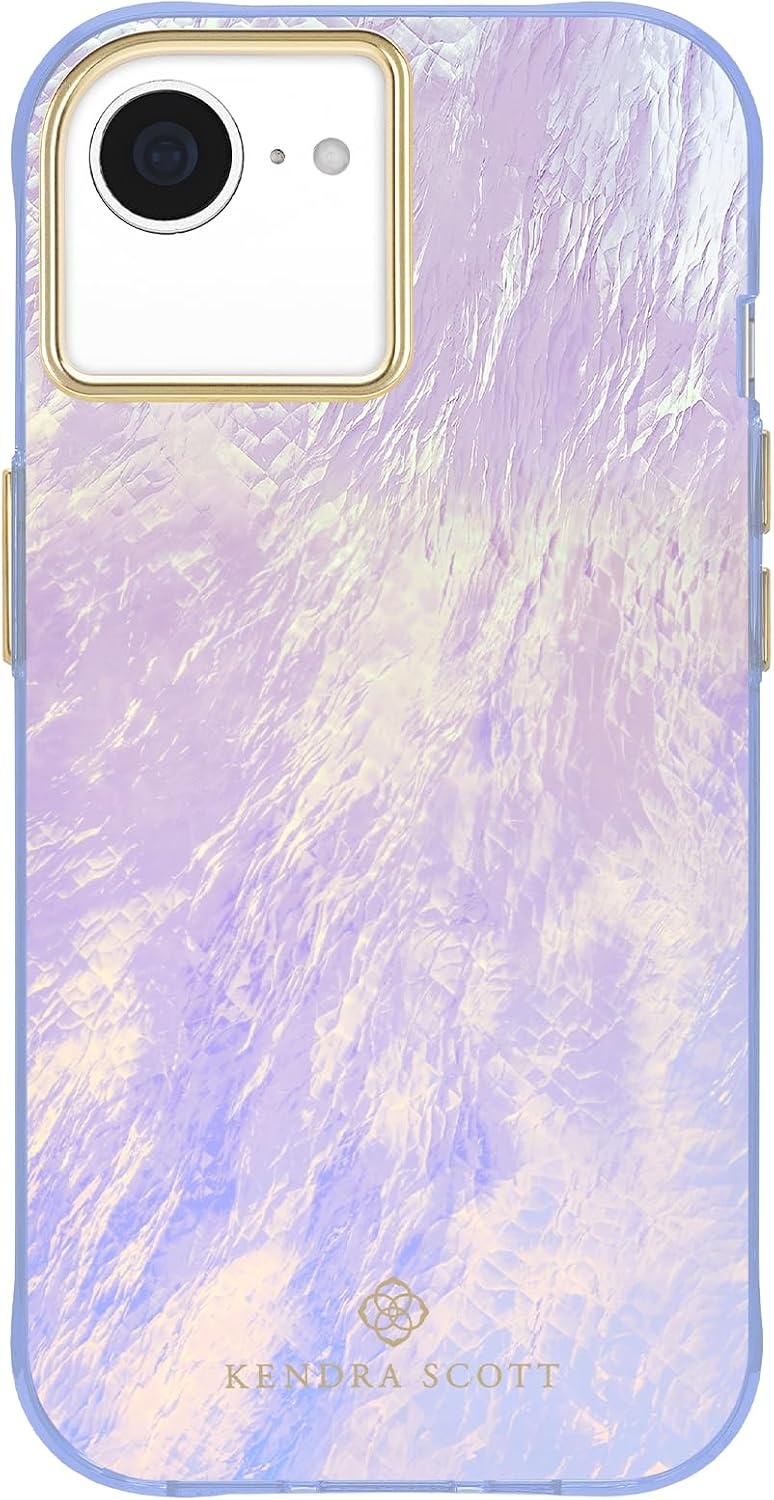 image:imageKendra Scott iPhone 17e16e151413 Case Compatible with MagSafe Designer Phone Case Raspberry PearlBlue Pearl