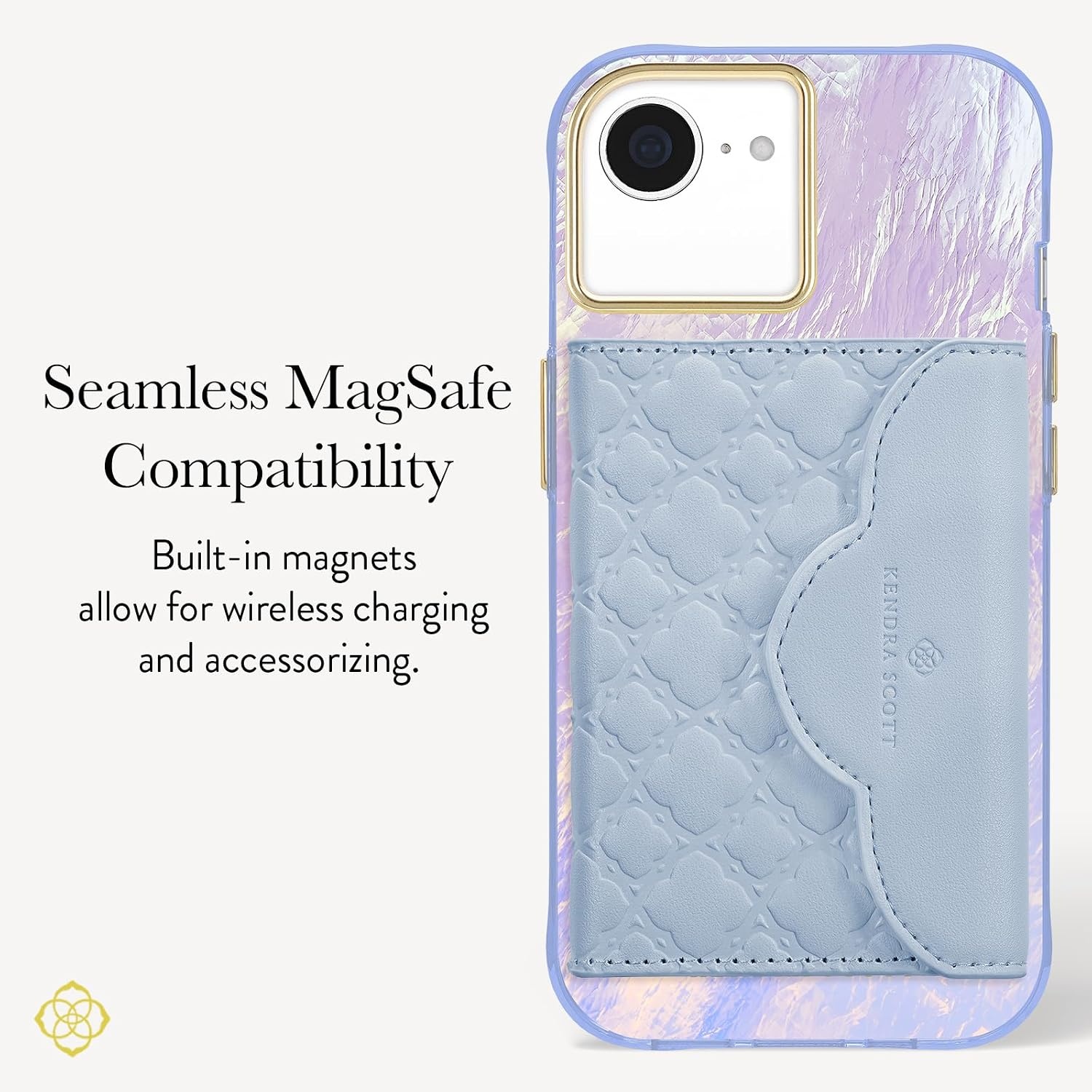 image:imageKendra Scott iPhone 17e16e151413 Case Compatible with MagSafe Designer Phone Case Raspberry PearlBlue Pearl