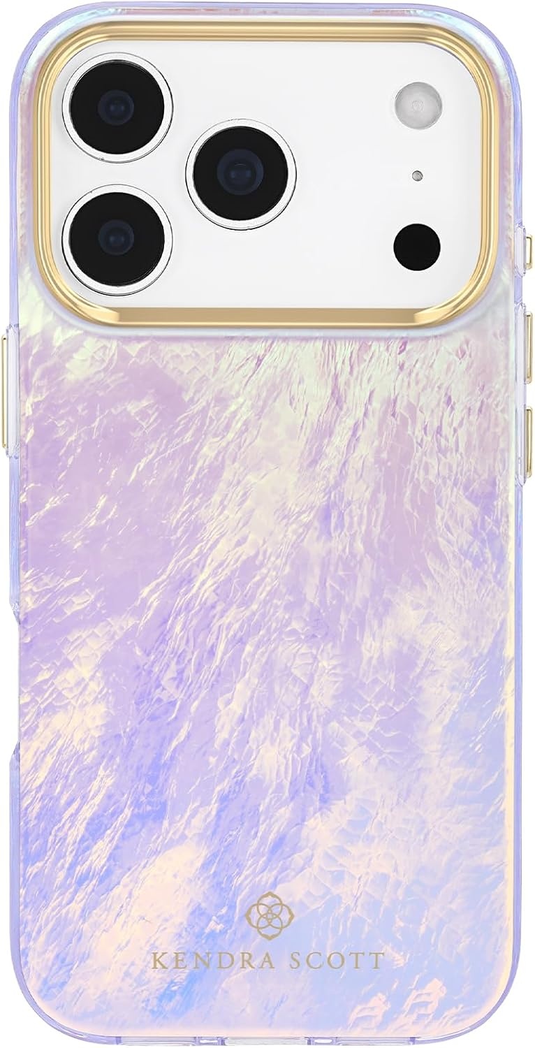 image:imageKendra Scott iPhone 17e16e151413 Case Compatible with MagSafe Designer Phone Case Raspberry PearlBlue Pearl