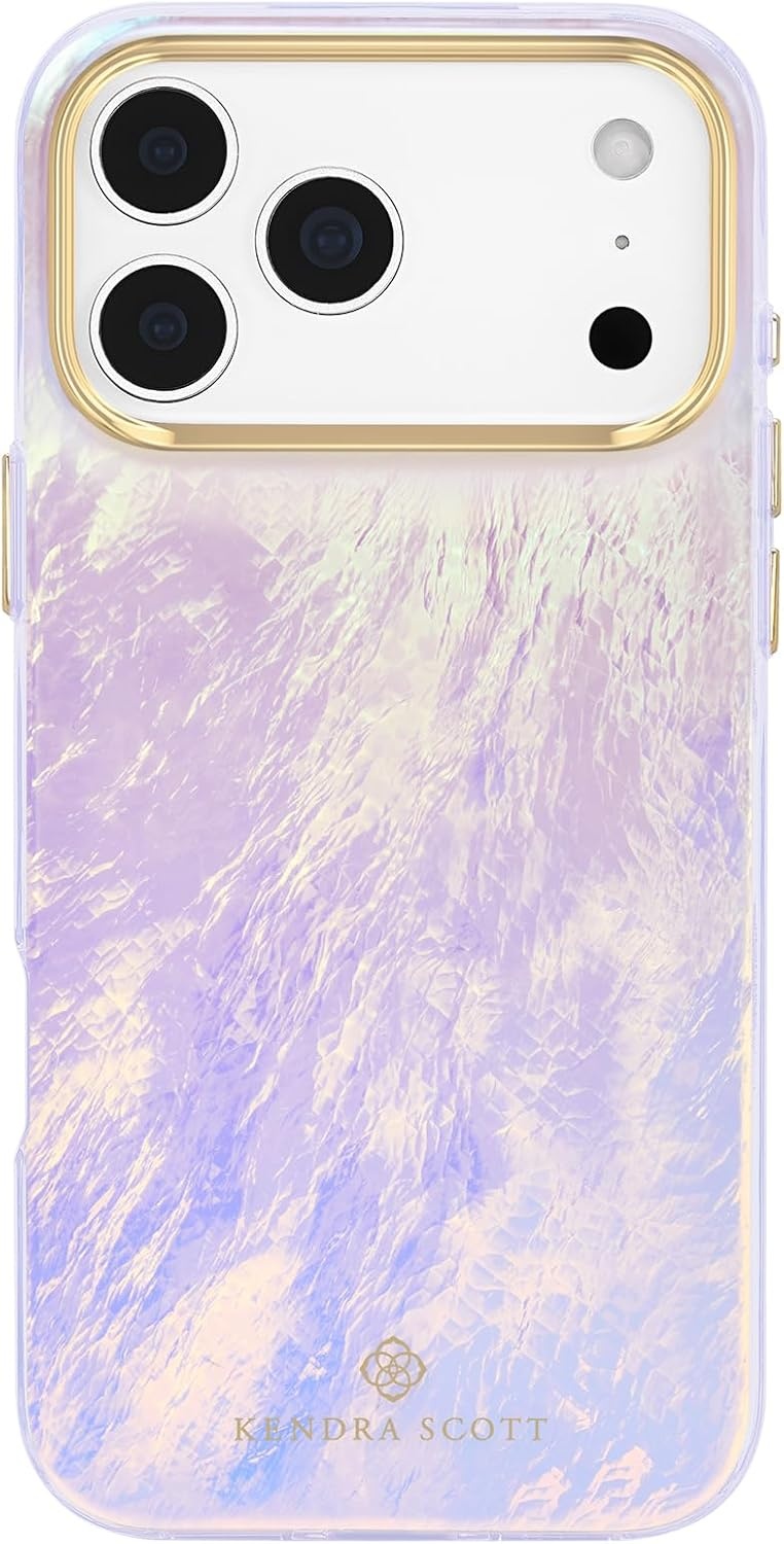 image:imageKendra Scott iPhone 17e16e151413 Case Compatible with MagSafe Designer Phone Case Raspberry PearlBlue Pearl