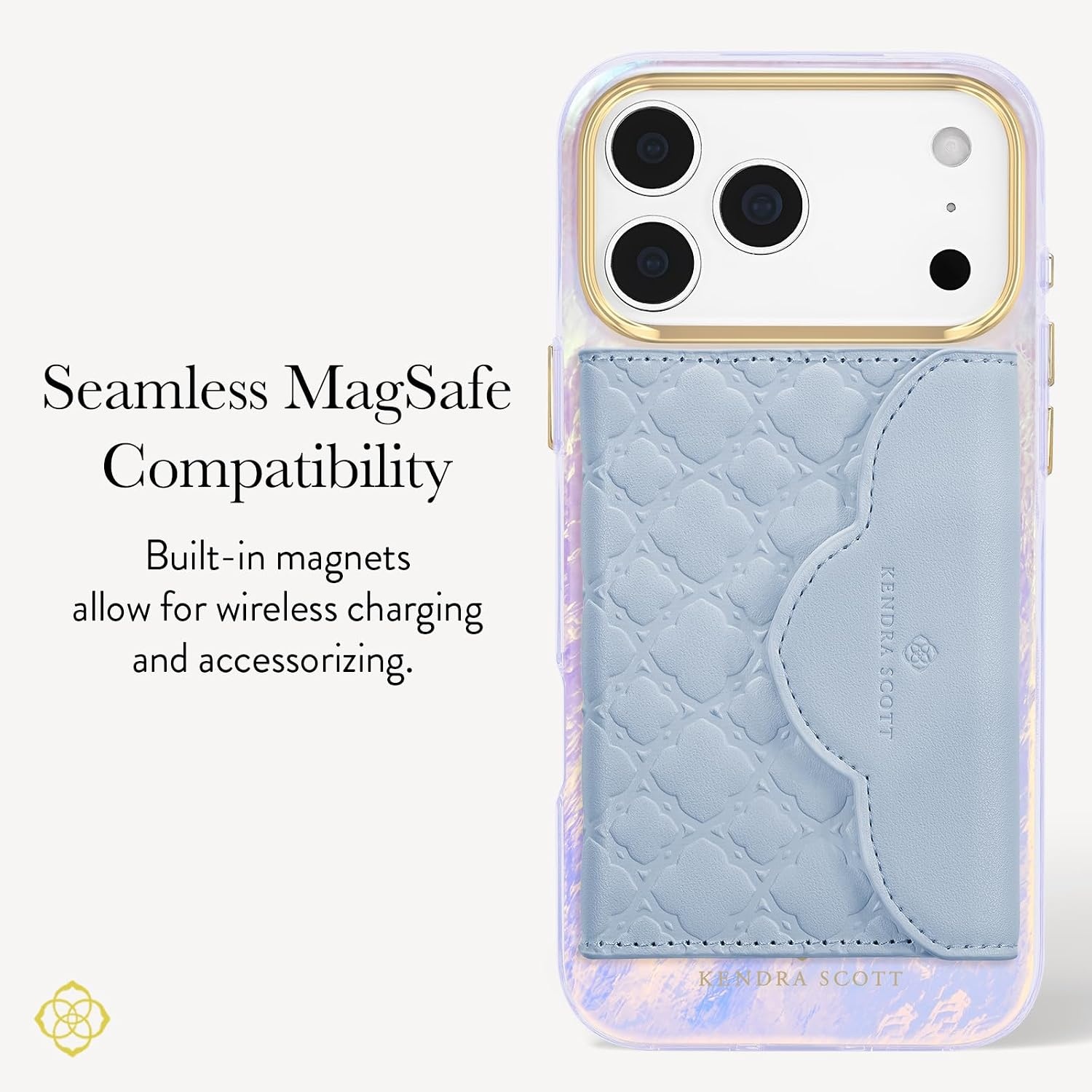 image:imageKendra Scott iPhone 17e16e151413 Case Compatible with MagSafe Designer Phone Case Raspberry PearlBlue Pearl