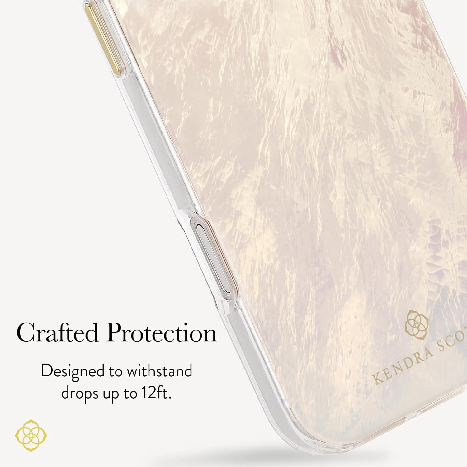 image:imageKendra Scott iPhone 17e16e151413 Case Compatible with MagSafe Designer Phone Case Raspberry PearlCream Pearl