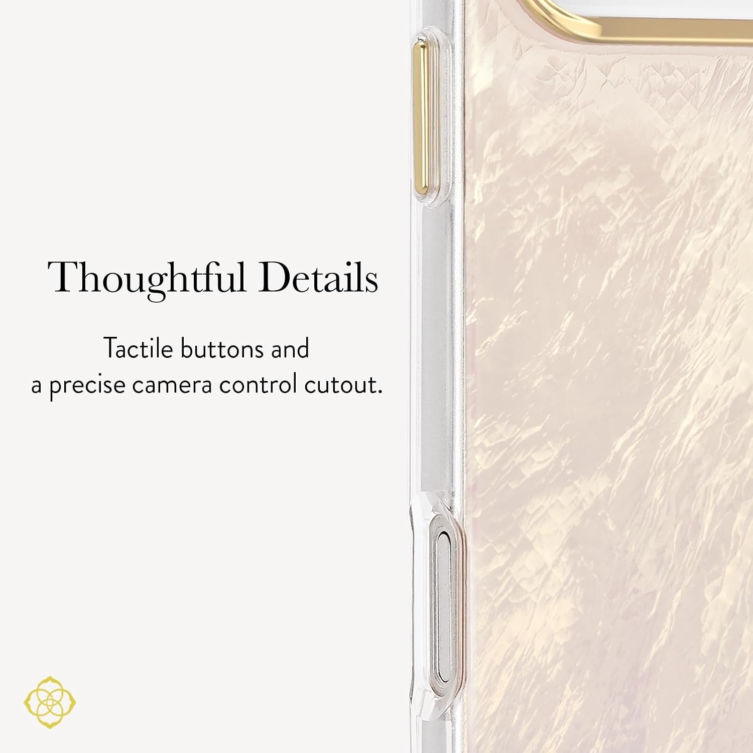 image:imageKendra Scott iPhone 17e16e151413 Case Compatible with MagSafe Designer Phone Case Raspberry PearlCream Pearl