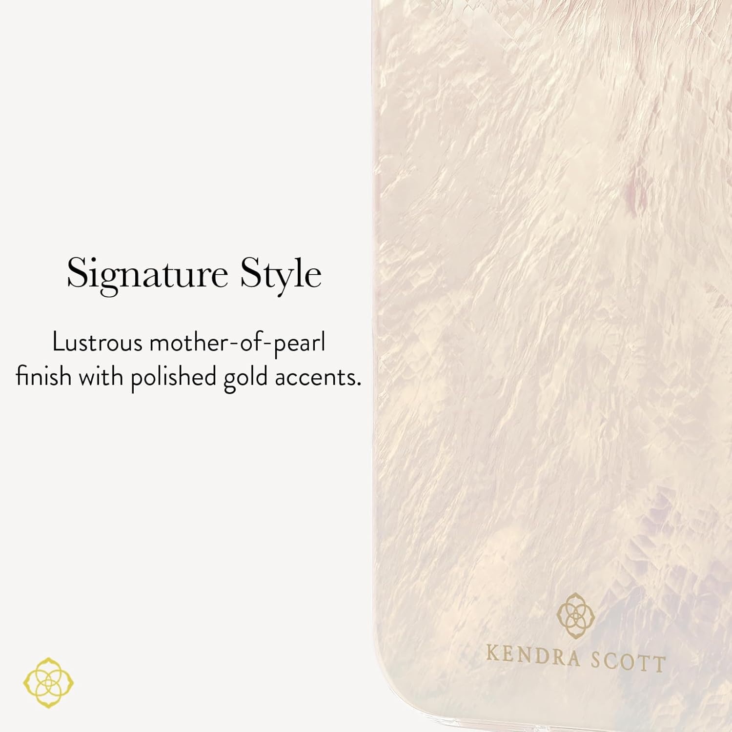 image:imageKendra Scott iPhone 17e16e151413 Case Compatible with MagSafe Designer Phone Case Raspberry PearlCream Pearl