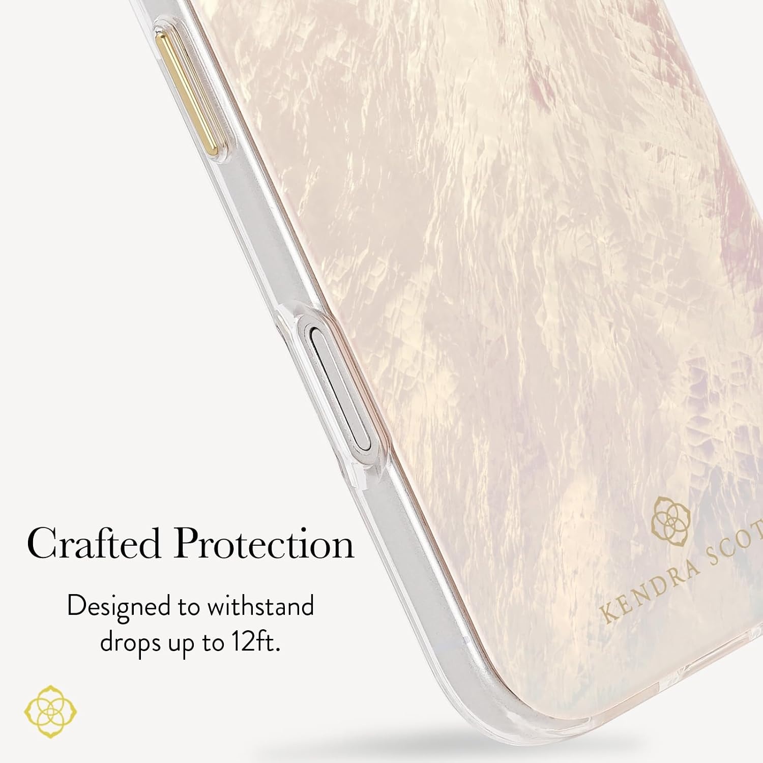 image:imageKendra Scott iPhone 17e16e151413 Case Compatible with MagSafe Designer Phone Case Raspberry PearlCream Pearl