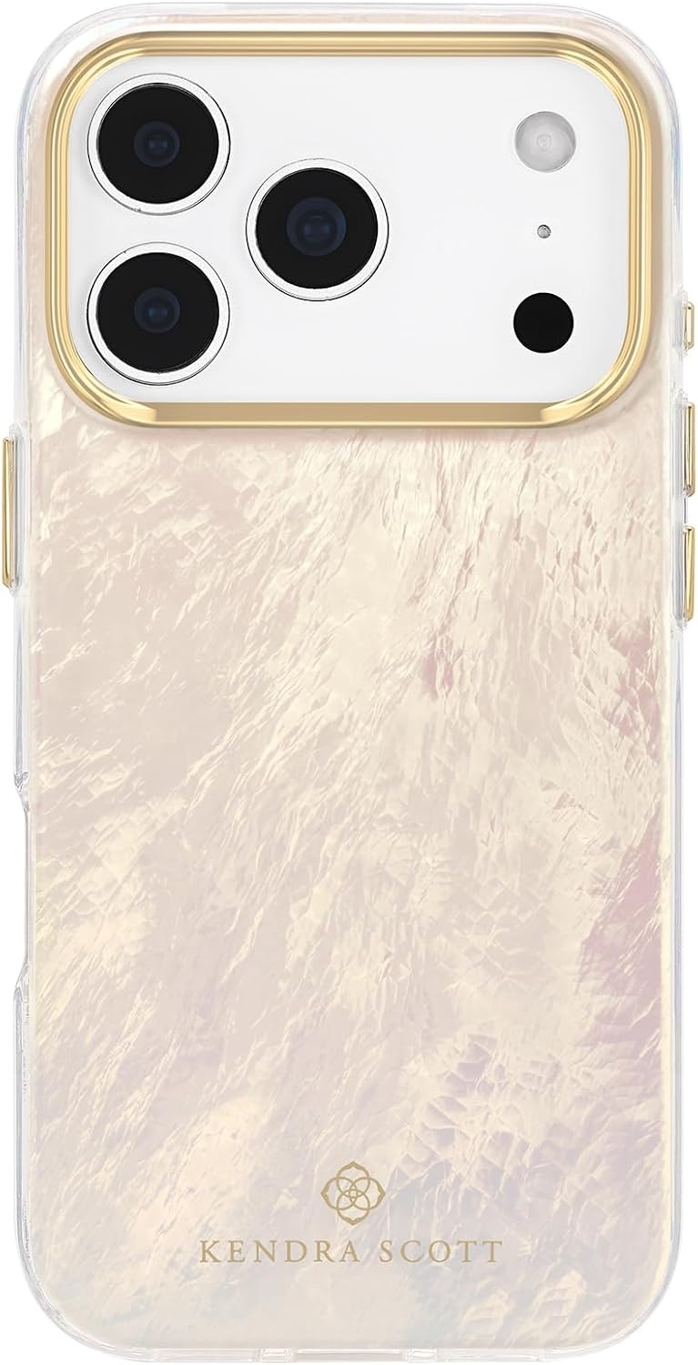 image:imageKendra Scott iPhone 17e16e151413 Case Compatible with MagSafe Designer Phone Case Raspberry PearlCream Pearl