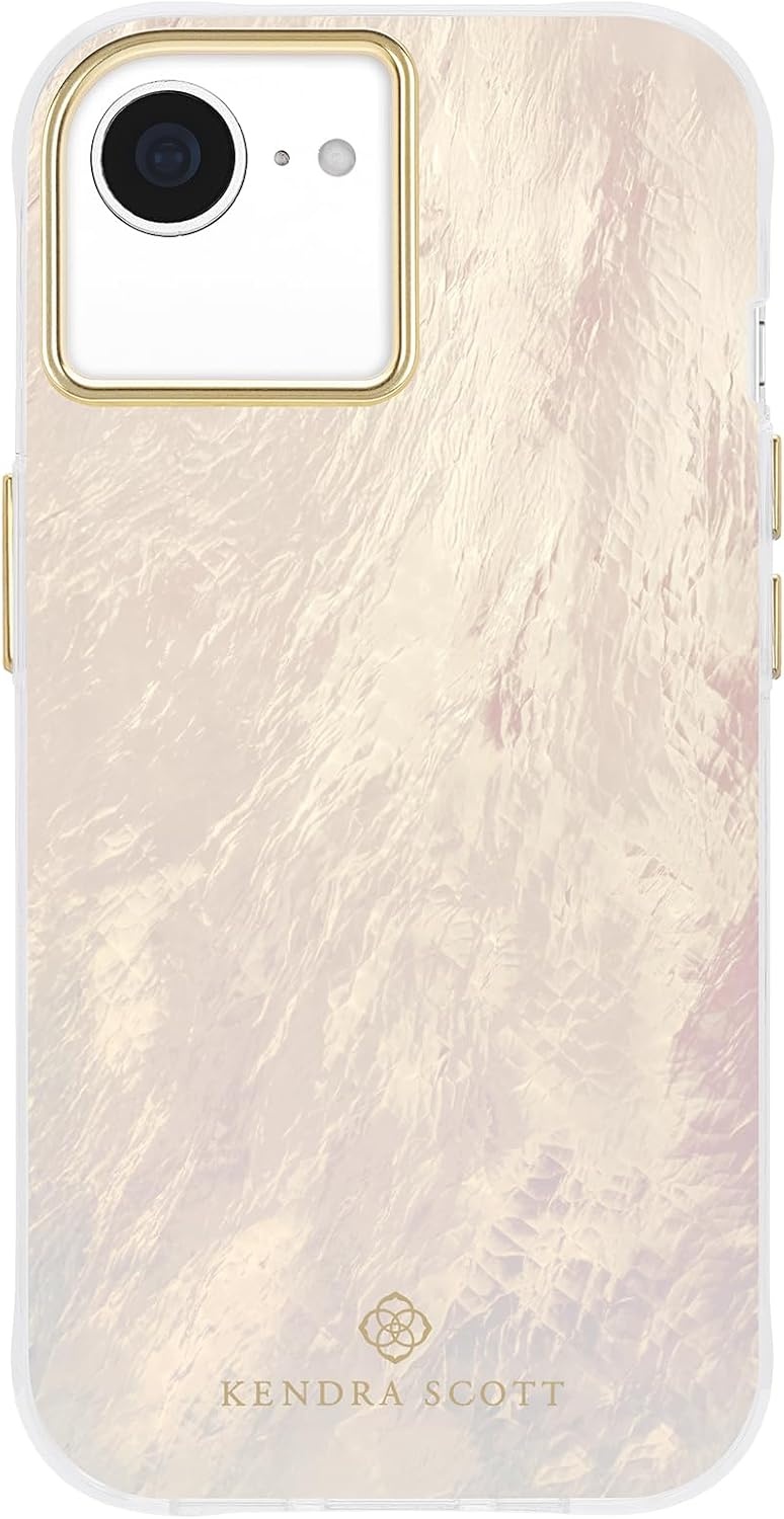 image:imageKendra Scott iPhone 17e16e151413 Case Compatible with MagSafe Designer Phone Case Raspberry PearlCream Pearl