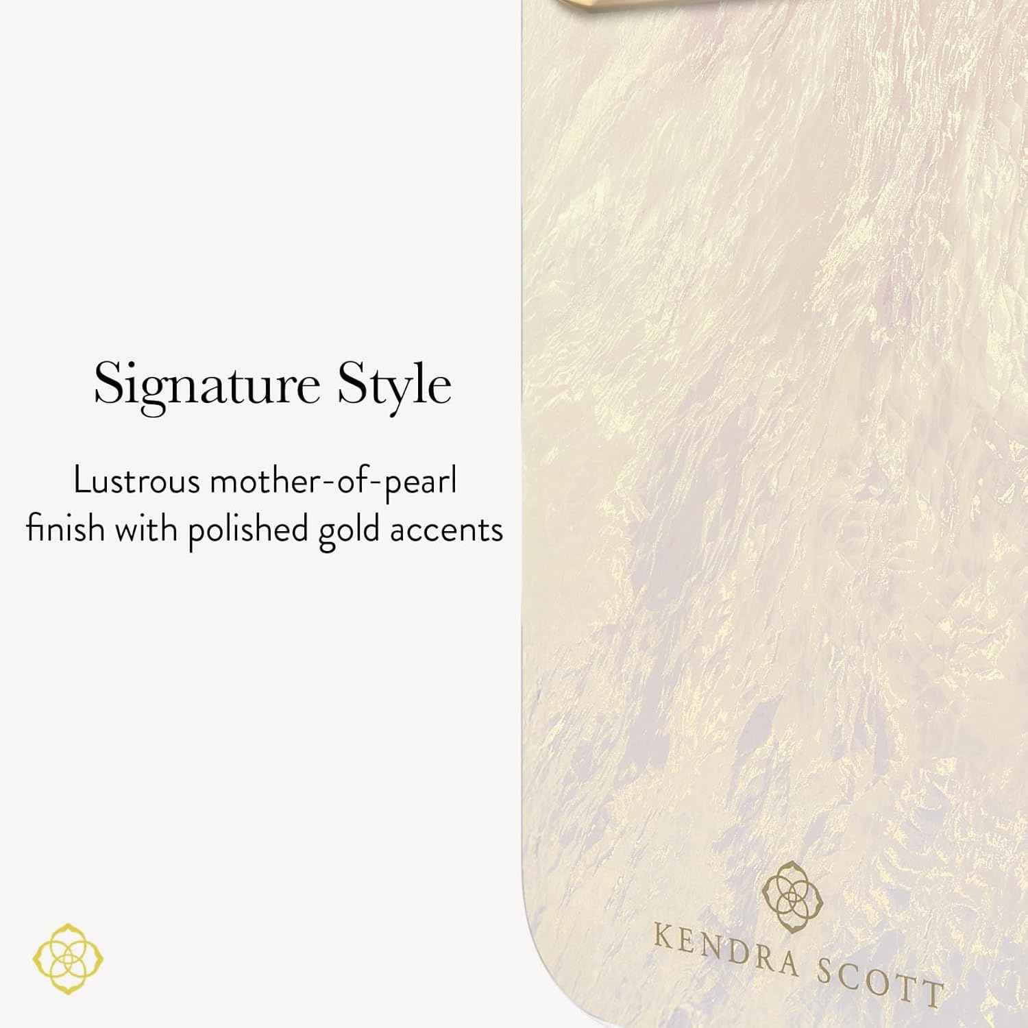 image:imageKendra Scott iPhone 17e16e151413 Case Compatible with MagSafe Designer Phone Case Raspberry PearlIvory Pearl