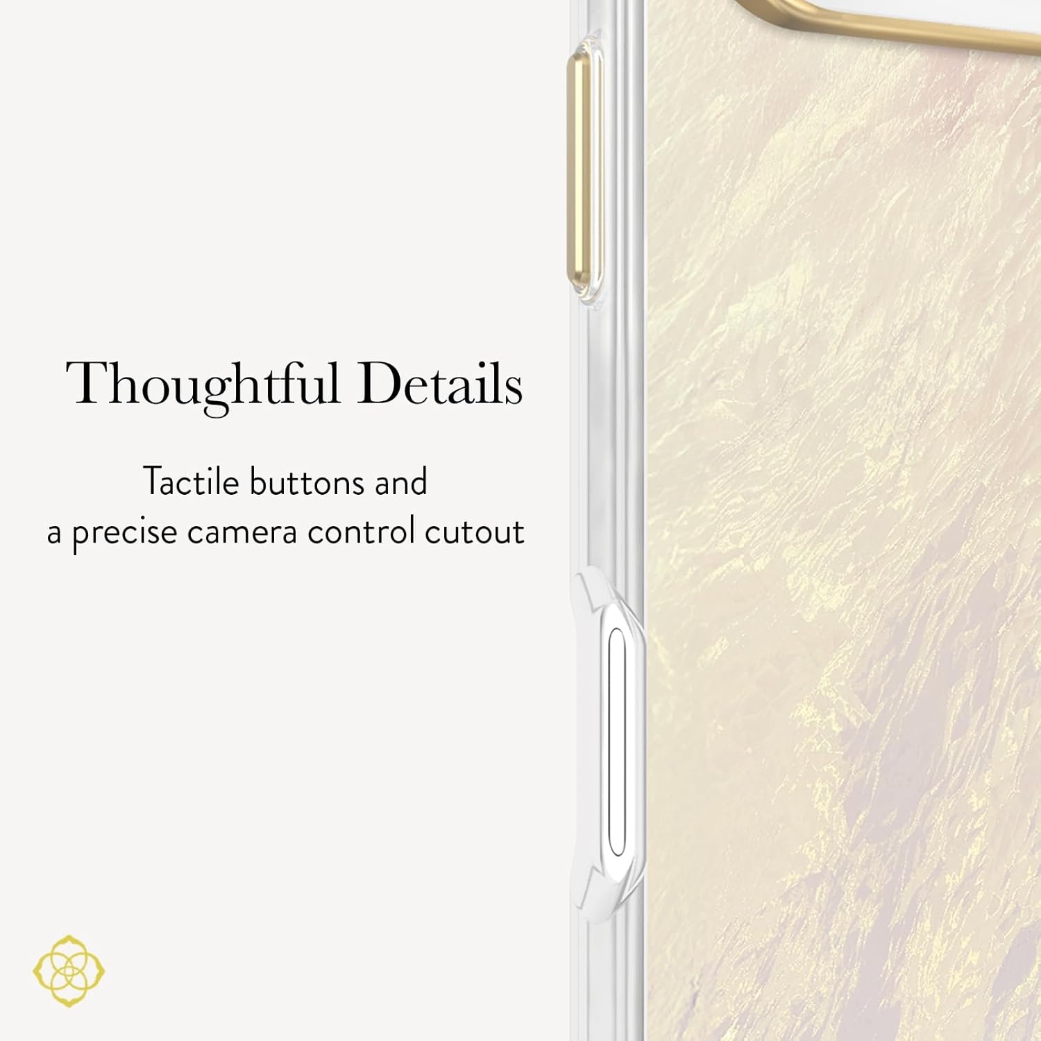 image:imageKendra Scott iPhone 17e16e151413 Case Compatible with MagSafe Designer Phone Case Raspberry PearlIvory Pearl