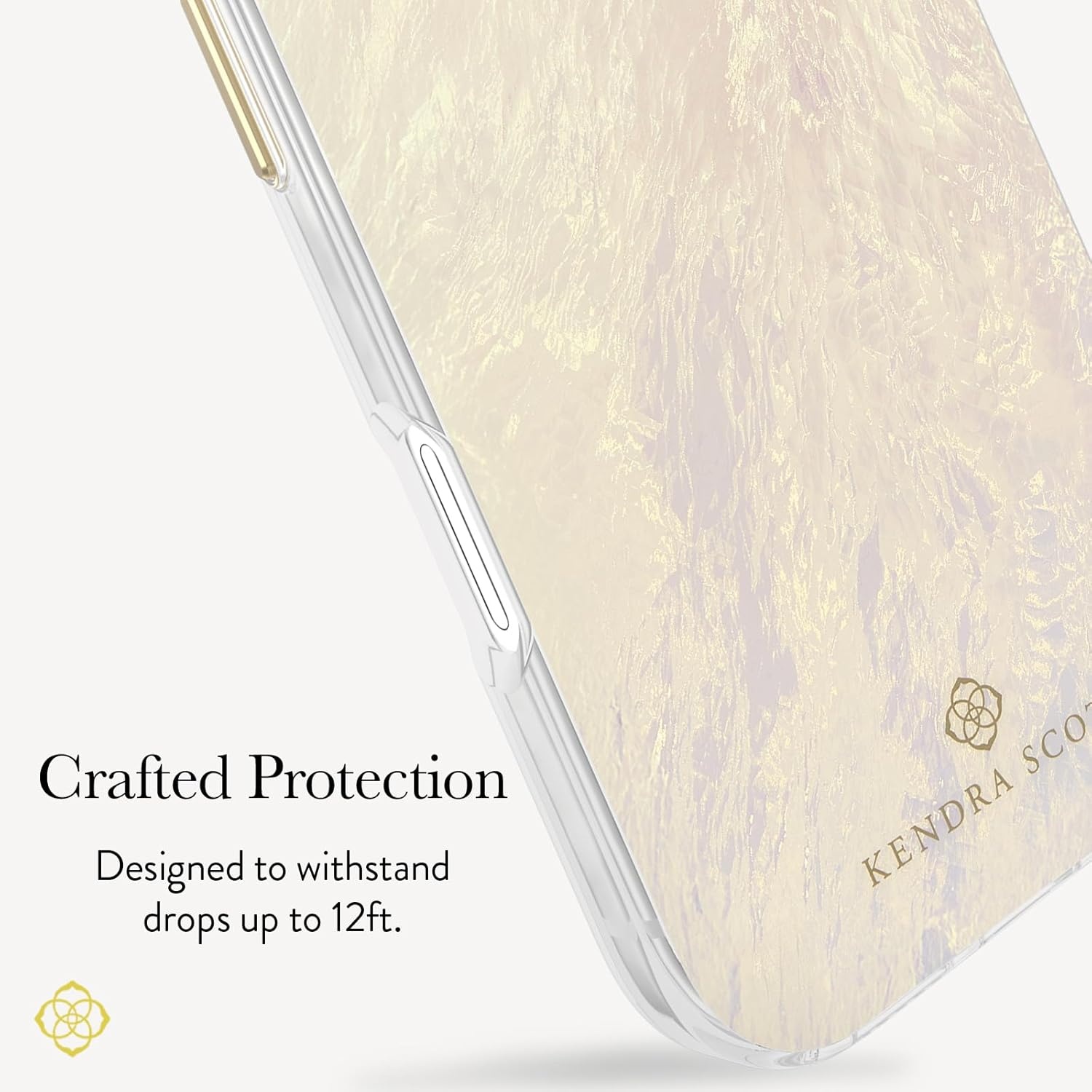 image:imageKendra Scott iPhone 17e16e151413 Case Compatible with MagSafe Designer Phone Case Raspberry PearlIvory Pearl