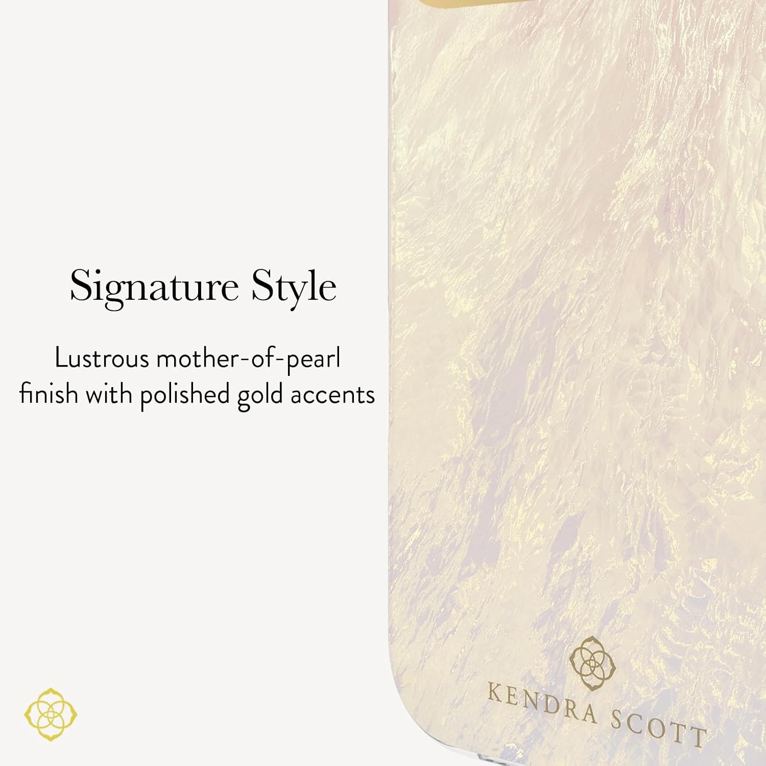 image:imageKendra Scott iPhone 17e16e151413 Case Compatible with MagSafe Designer Phone Case Raspberry PearlIvory Pearl
