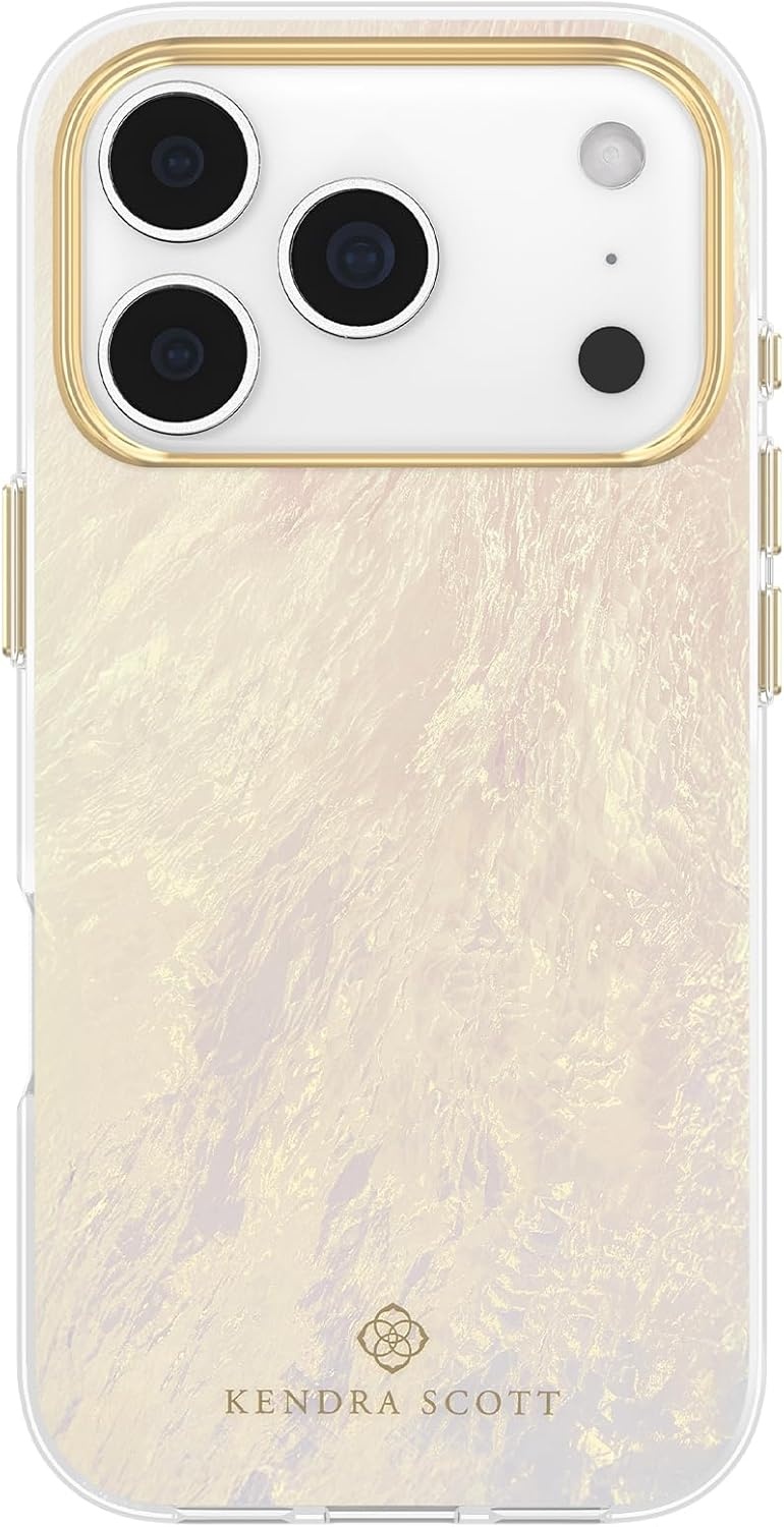 image:imageKendra Scott iPhone 17e16e151413 Case Compatible with MagSafe Designer Phone Case Raspberry PearlIvory Pearl