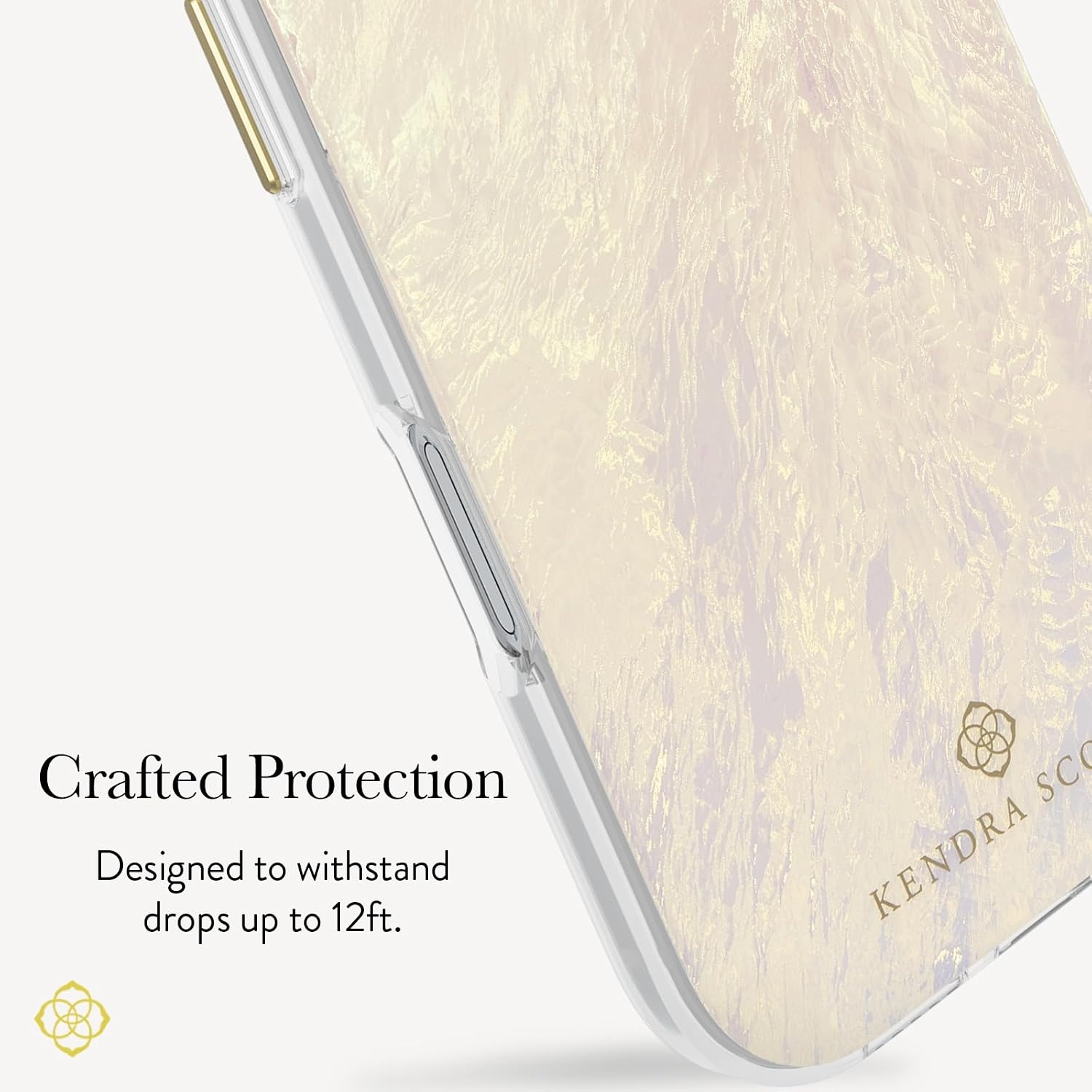 image:imageKendra Scott iPhone 17e16e151413 Case Compatible with MagSafe Designer Phone Case Raspberry PearlIvory Pearl