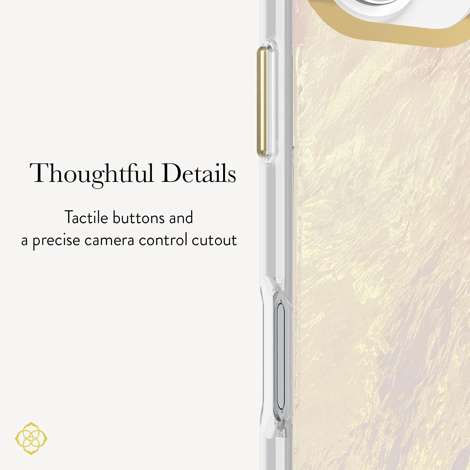 image:imageKendra Scott iPhone 17e16e151413 Case Compatible with MagSafe Designer Phone Case Raspberry PearlIvory Pearl