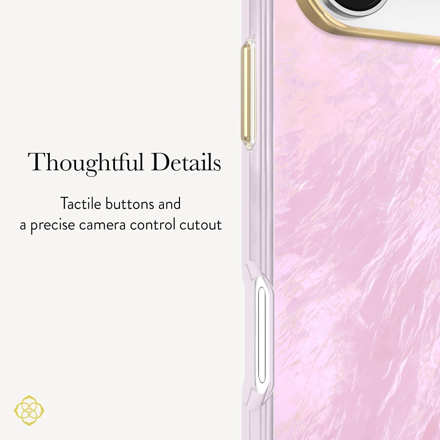 image:imageKendra Scott iPhone 17e16e151413 Case Compatible with MagSafe Designer Phone Case Raspberry PearlPink Pearl