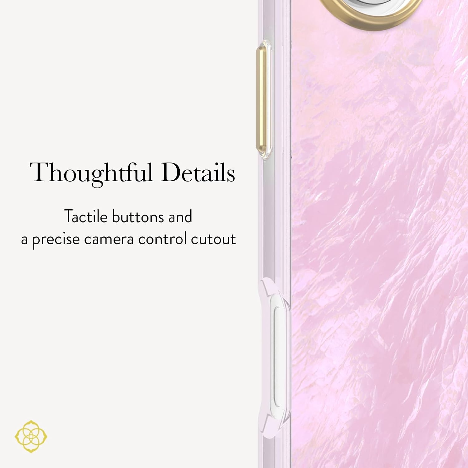 image:imageKendra Scott iPhone 17e16e151413 Case Compatible with MagSafe Designer Phone Case Raspberry PearlPink Pearl