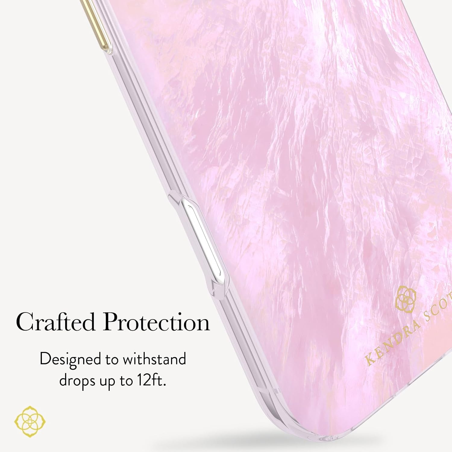 image:imageKendra Scott iPhone 17e16e151413 Case Compatible with MagSafe Designer Phone Case Raspberry PearlPink Pearl