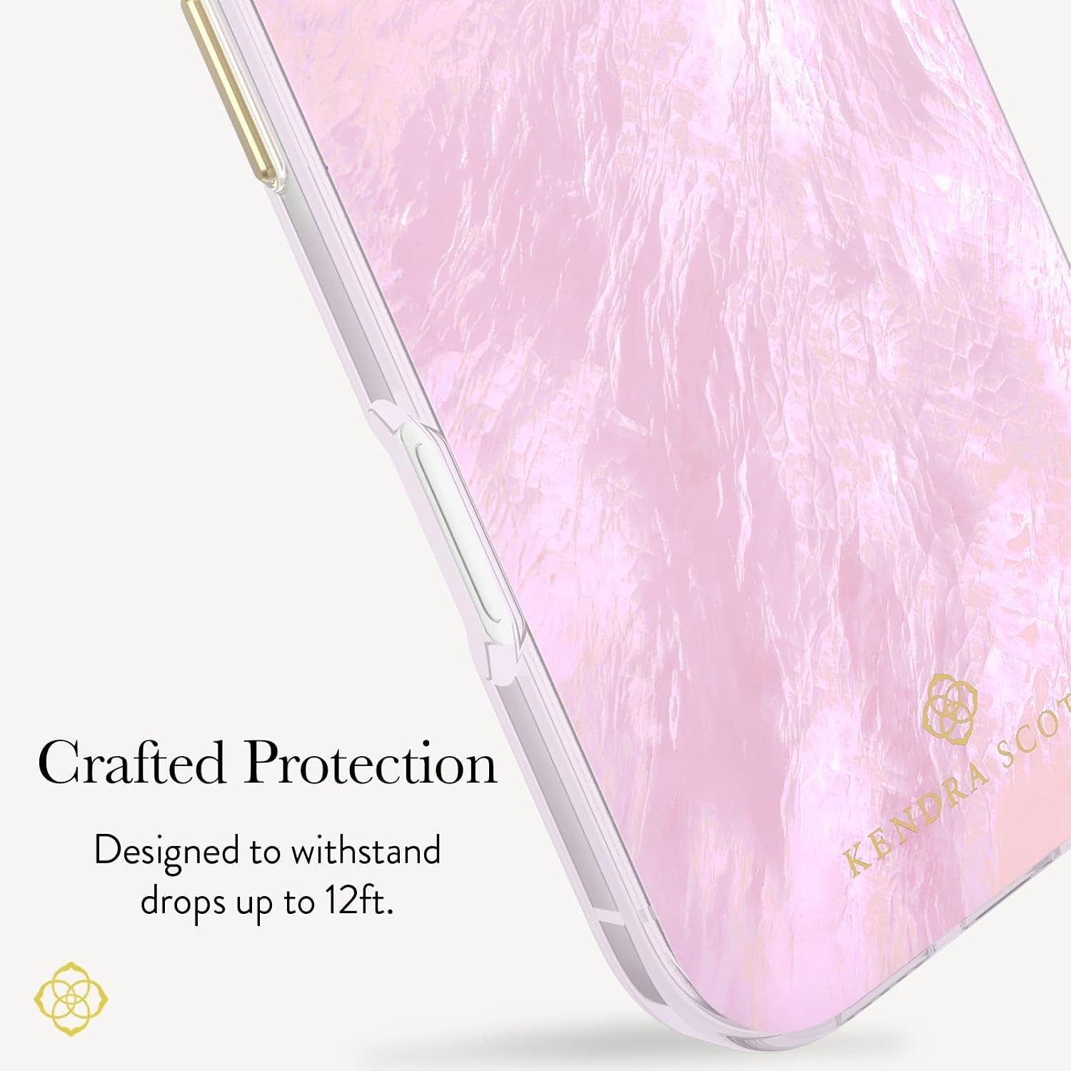 image:imageKendra Scott iPhone 17e16e151413 Case Compatible with MagSafe Designer Phone Case Raspberry PearlPink Pearl