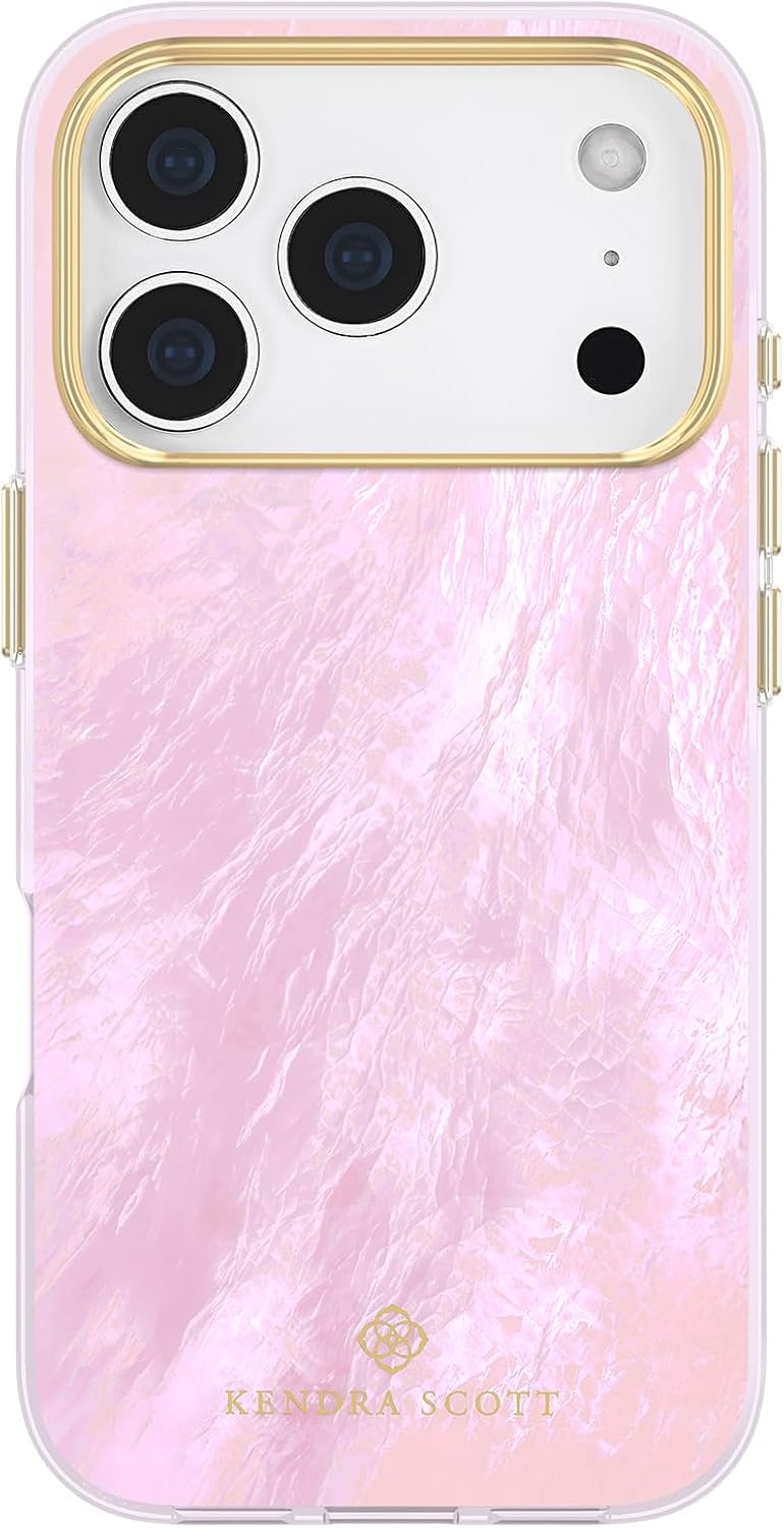 image:imageKendra Scott iPhone 17e16e151413 Case Compatible with MagSafe Designer Phone Case Raspberry PearlPink Pearl