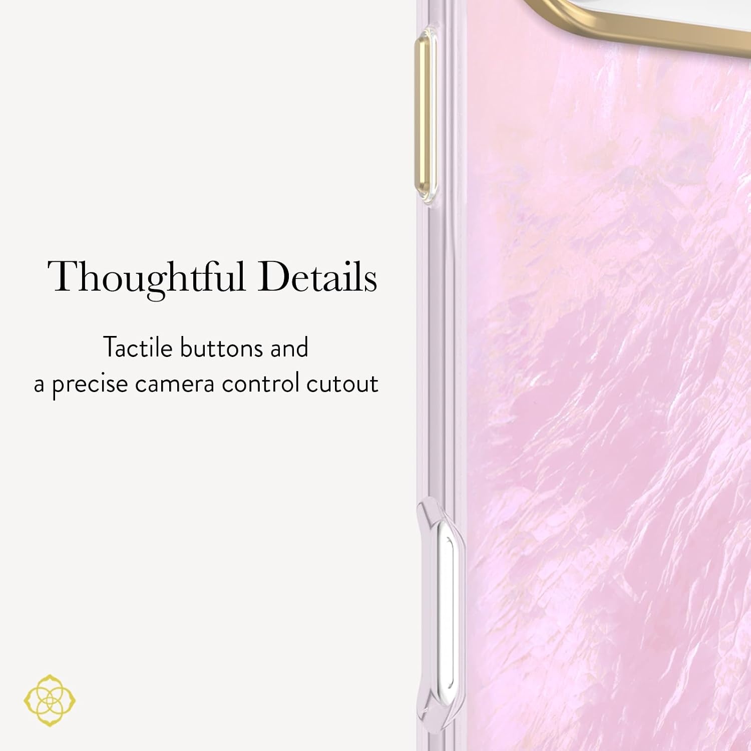 image:imageKendra Scott iPhone 17e16e151413 Case Compatible with MagSafe Designer Phone Case Raspberry PearlPink Pearl