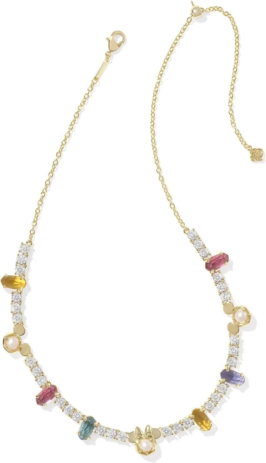image:imageKendra Scott x Disney Mickey Mouse and Minnie Mouse Tennis Necklace Fashion Jewelry for WomenGOLD MULTI MIX