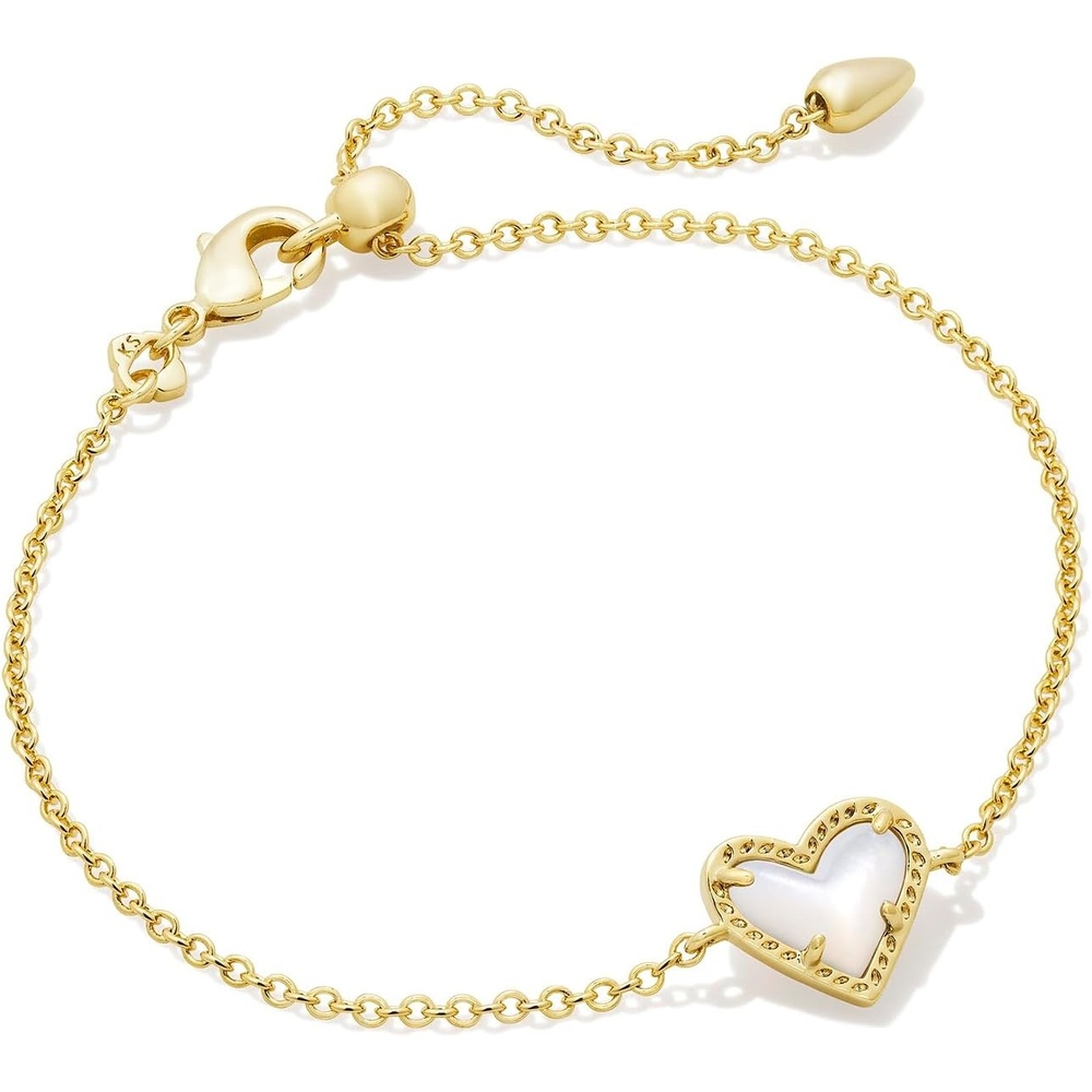 image:imageKendra Scott Ari Heart Link Chain Bracelet for Women Fashion JewelryIVORY MOTHER OF PEARL