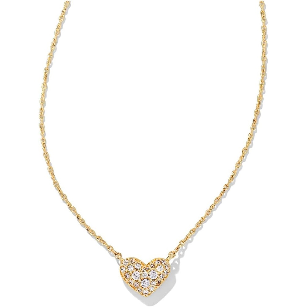 image:imageKendra Scott Ari amp Haven Heart Necklace Gift Set Fashion Jewelry for WomenGOLD WHITE CUBIC ZIRCONIA