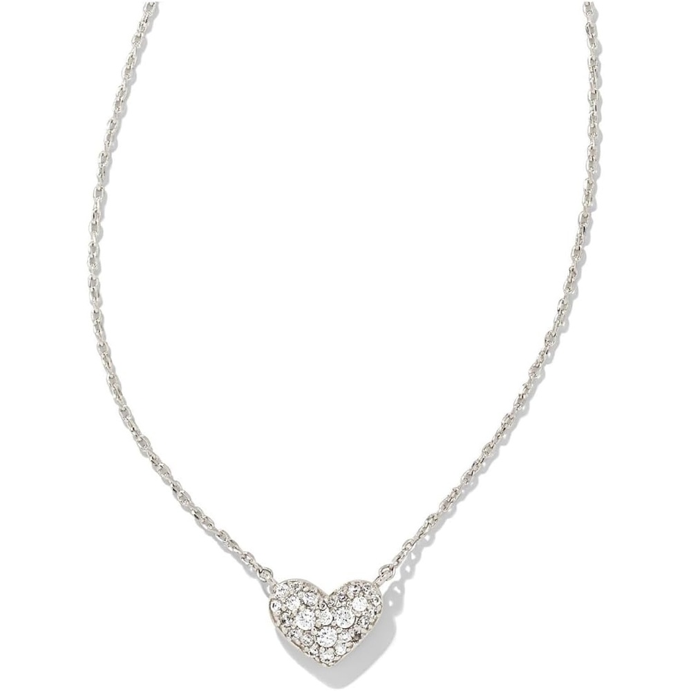 image:imageKendra Scott Ari amp Haven Heart Necklace Gift Set Fashion Jewelry for WomenRHODIUM  WHITE CUBIC ZIRCONIA