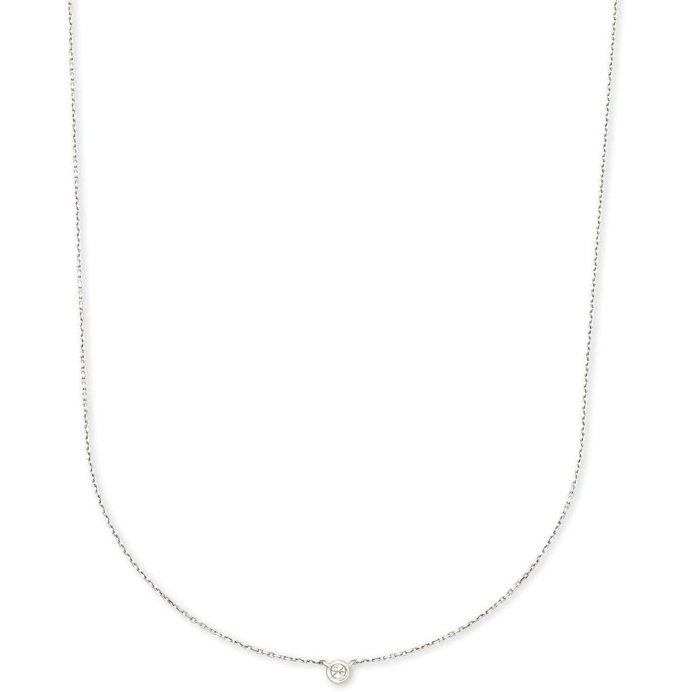 image:imageKendra Scott Audrey Pendant Necklace Fine Jewelry for Women14K WHITE GOLD WHITE DIAMOND