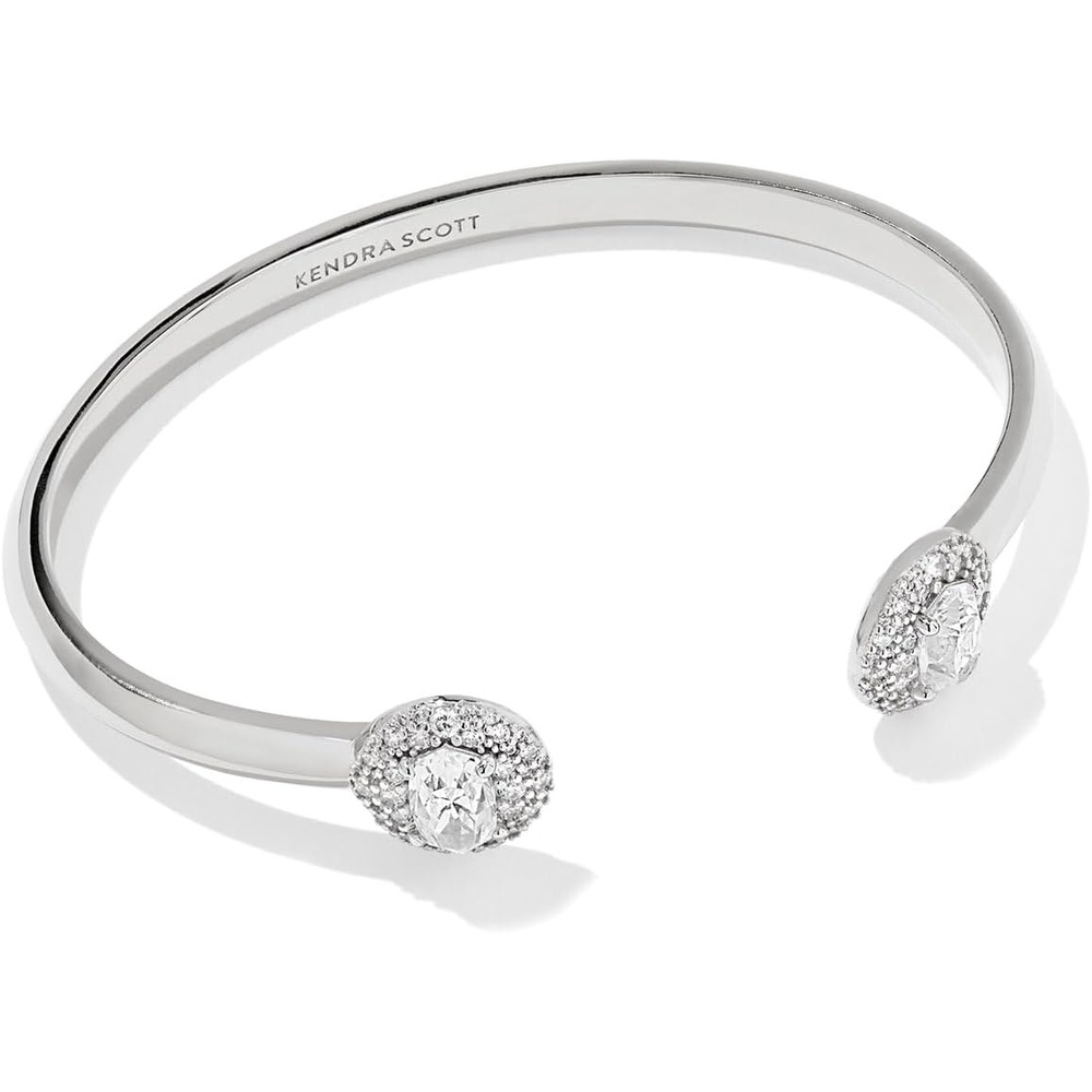 image:imageKendra Scott Bella Cuff Bracelet Fashion Jewelry for WomenRHODIUM  WHITE CZ