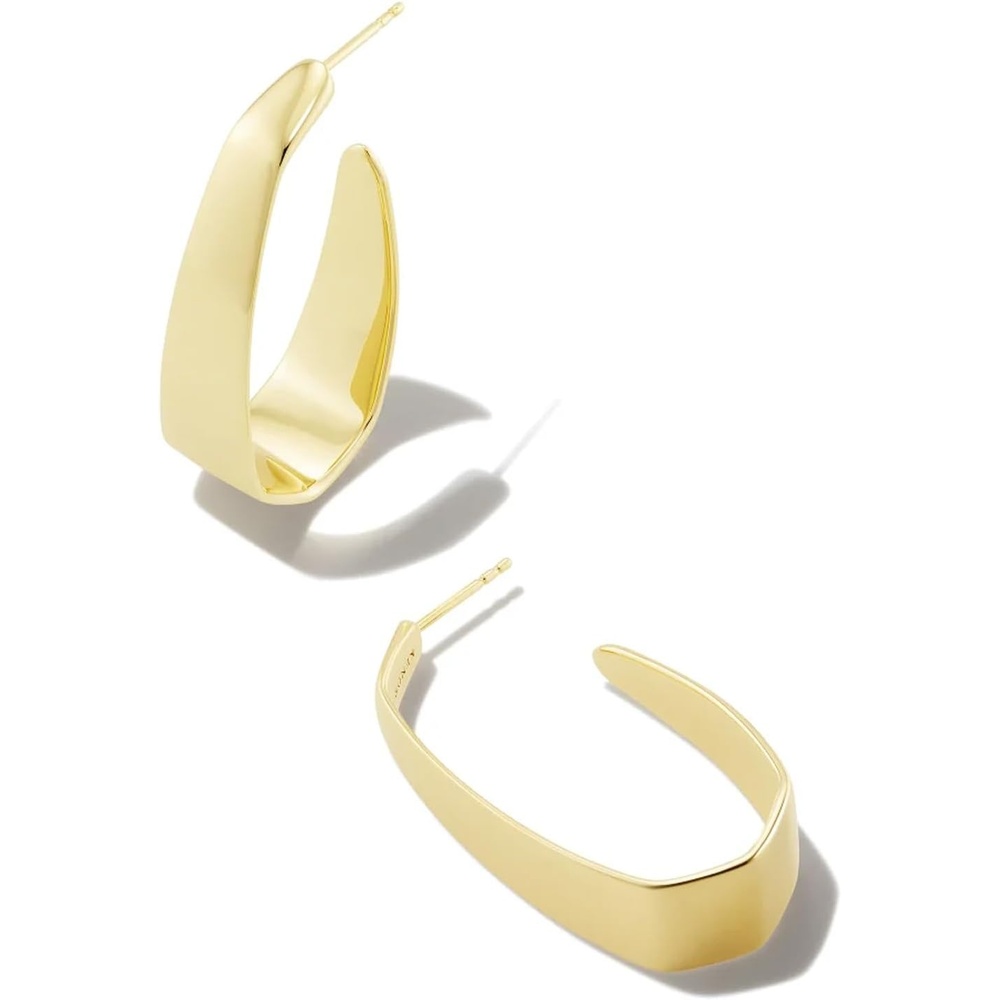 image:imageKendra Scott Cadence Large Hoop Earring 18k Gold Vermeil DemiFine Jewelry for Women