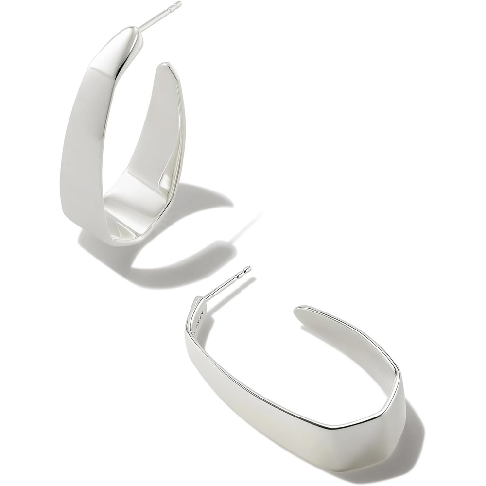 image:imageKendra Scott Cadence Large Hoop Earring Sterling Silver DemiFine Jewelry for Women