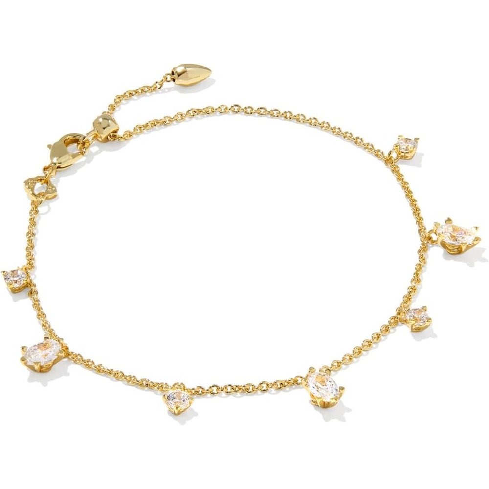 image:imageKendra Scott Cailin Delicate Chain Bracelet Fashion Jewelry for WomenGOLD  WHITE CUBIC ZIRCONIA