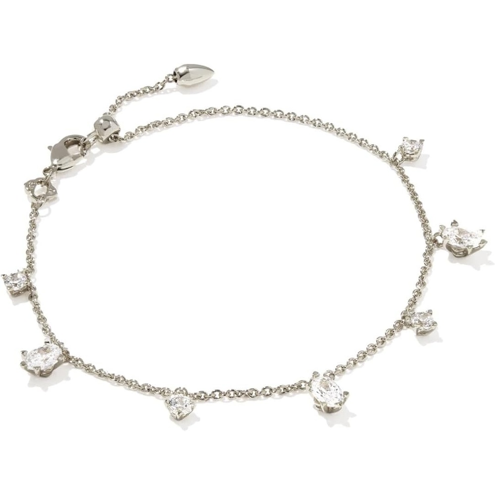 image:imageKendra Scott Cailin Delicate Chain Bracelet Fashion Jewelry for WomenRHODIUM WHITE CUBIC ZIRCONIA