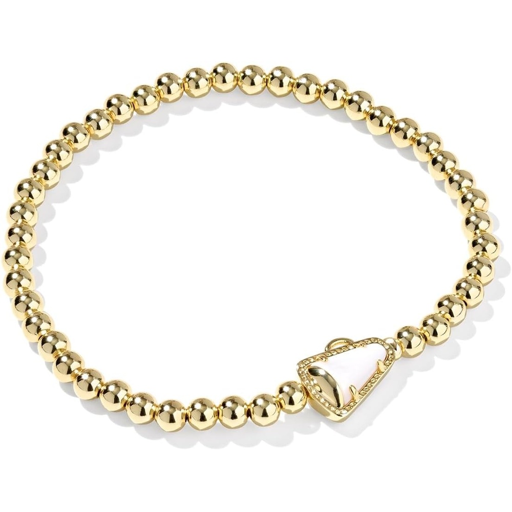 image:imageKendra Scott Cheer Stretch Bracelet Fashion Jewelry for WomenWHITE MOTHER OF PEARL