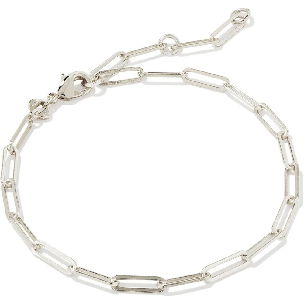 image:imageKendra Scott Courtney Paperclip Bracelet Fashion Jewelry for WomenRHODIUM
